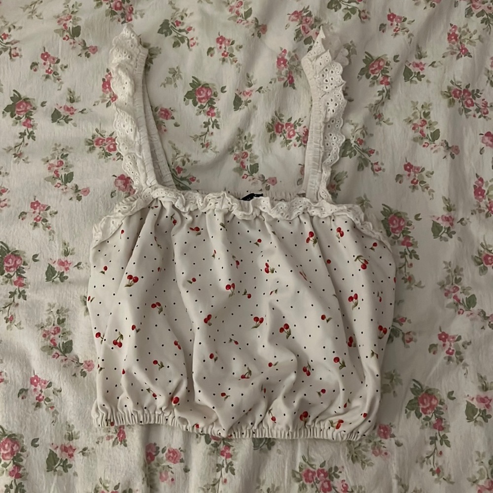 small cherry, tank top from forever, 21